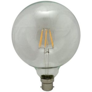 LED FIL. G125 GLOBE BC 6W=420L DIMM. EW