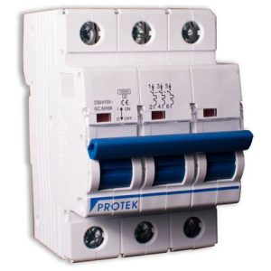 PROT HDMCB-3C20 PROTEK 20A C-TYPE T/P MCB