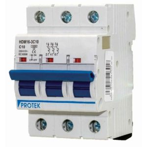 PROTEK 32A C-TYPE TRIPLE POLE MCB