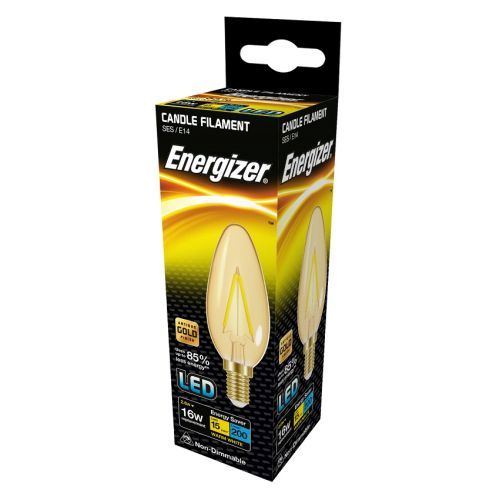 ENERGIZER LED FILAMENT CANDLE SES 2.6W 200L GOLD W