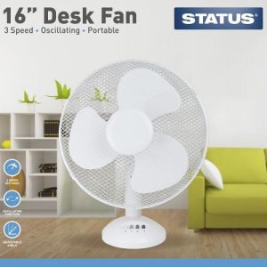STATUS 16" WHI DESK FAN (F1021WH)