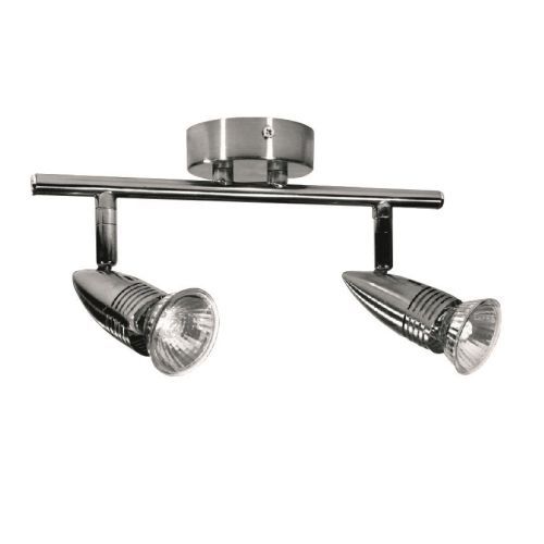 TWIN GU10 SPOT BAR B/CHROME
