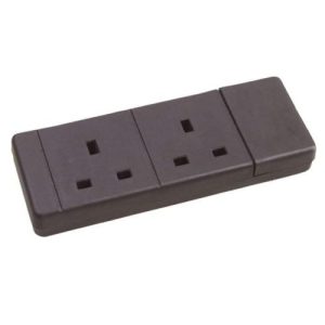 2G 13A NYLON TRAILING SOCKET BLACK