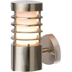 SAXBY BLISS 1LT WALL IP44 LED 9.2W WW STAINLESS STEEL