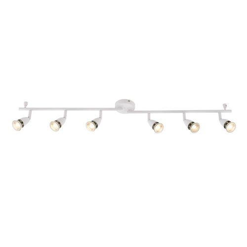 SAXBY AMALFI WHITE 6 LIGHT BAR SPOT