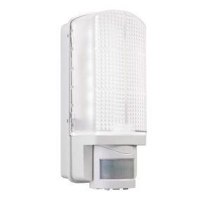 SAXBY WHITE 6W IP44 LED PIR BULKHEAD