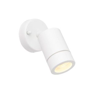 SAXBY PALIN 1LT SPOT WALL IP44 WHITE