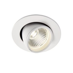 SAXBY AXIAL 9W ROUND C/W ADJUSTABLE WH DOWNLIGHT