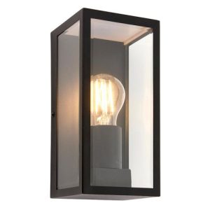 SAXBY 78757 BRETON WALL BLACK IP44 28W 28W E27