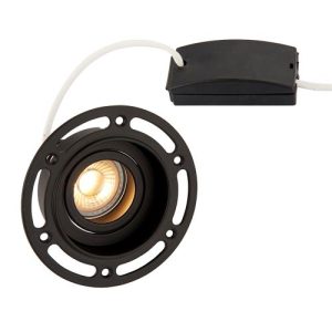 SAXBY TRIMLESS DOWNLIGHT ROUND BLACK 50W