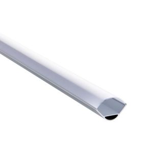 SAXBY RIGEL CORNER 30MM WIDE 2M ALUMINIUM PROFILE/EXTRUSION SILVER