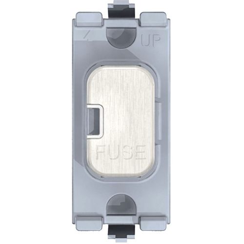 SCHNEIDER LISSE DECO BRUSHED CHROME FUSE MODULE