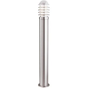 SEARCHLIGHT LOUVRE OUTDOOR POST-STAINLESS STEEL & WHITE SHADE, IP44