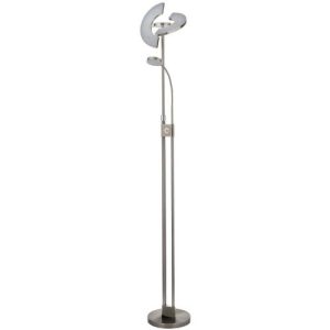 SEARCHLIGHT GIO LED MOTHER & CHILD FLOOR LAMP - SATIN NICKEL & CHROME
