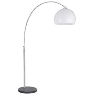 SEARCHLIGHT ARCS FLOOR LAMP - 1LT CC/WHITE SHADE BLK BASE