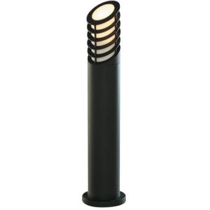 SEARCHLIGHT BOLLARDS 730MM OUTDOOR POST - BLACK ALUMINIUM & GLASS, IP44