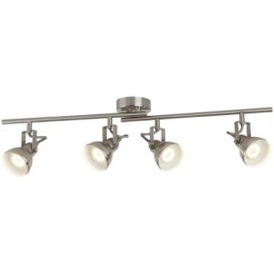 SEARCHLIGHT FOCUS 4LT INDUSTRIAL SPOTLIGHT BAR - SATIN SILVER