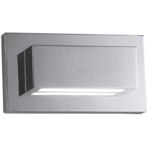 SEARCHLIGHT LEDGE LED UP/DOWNLIGHT WALL LIGHT - CHROME & GLASS