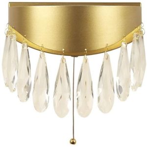 SEARCHLIGHT JEWEL LED WALL LIGHT - GOLD & CRYSTAL