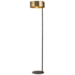 SEARCHLIGHT KNOX FLOOR LAMP - BLACK & GOLD METAL