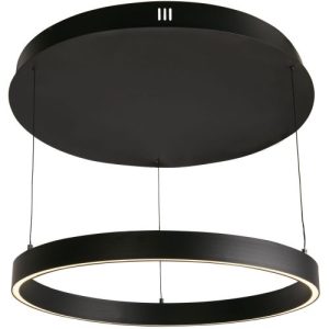 SEARCHLIGHT LAYLA GESTURE CONTROL PENDANT - BLACK METAL & OPAL ACRYLIC