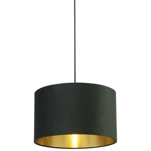 SEARCHLIGHT GREEN VELVET SHADE WITH GOLD INNER - 40CM