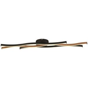 SEARCHLIGHT BLOOM FLUSH - BLACK METAL & WOOD EFFECT