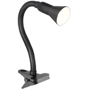 SEARCHLIGHT DESK PARTNERS FLEX CLIP TASK LAMP - BLACK METAL