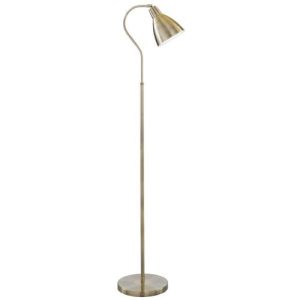 SEARCHLIGHT ADJUSTABLE FLOOR LAMP - ANTIQUE BRASS