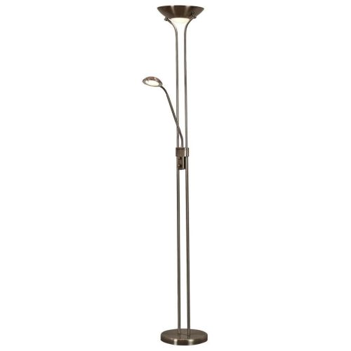 SEARCHLIGHT MOTHER & CHILD LED DIMMABLE FLOOR LAMP - ANTIQUE BRASS