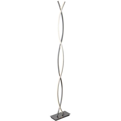 SEARCHLIGHT PLATT LED WAVE FLOOR LAMP - CHROME & OPAL