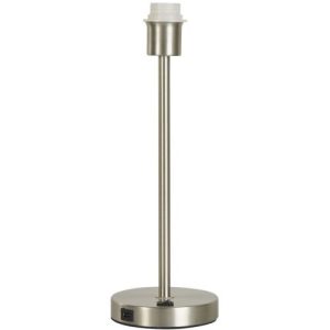 SEARCHLIGHT BASE ONLY - FINN TABLE LAMP - SATIN NICKEL METAL