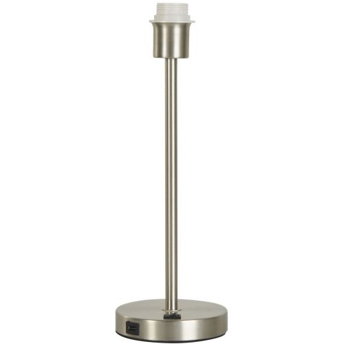 SEARCHLIGHT BASE ONLY - FINN TABLE LAMP - SATIN NICKEL METAL