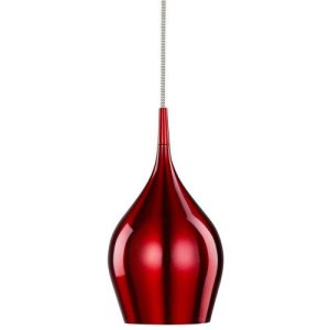 SEARCHLIGHT VIBRANT CEILING PENDANT - RED ALUMINIUM