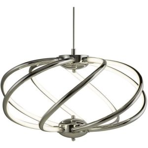 SEARCHLIGHT MAGIC 7LT LED CEILING PENDANT - SATIN NICKEL