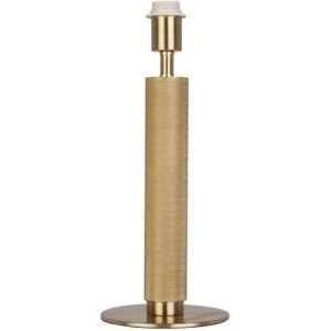 SEARCHLIGHT BASE ONLY - LONDON TABLE LAMP - KNURLED GOLD METAL