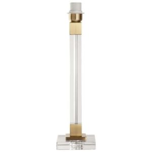 SEARCHLIGHT BASE ONLY - SCARBOROUGH TABLE LAMP - BRASS METAL & CRYSTAL