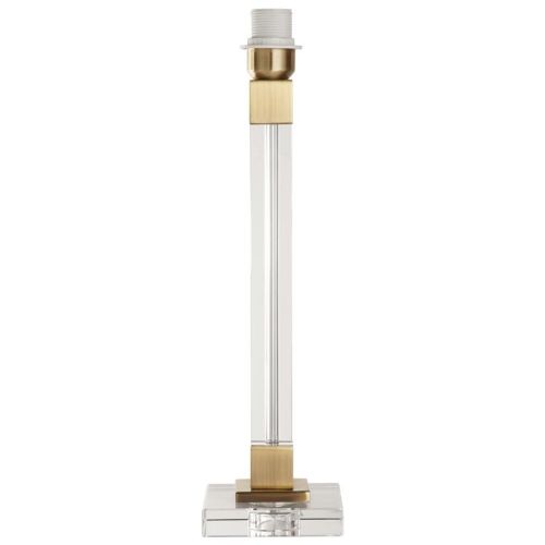 SEARCHLIGHT BASE ONLY - SCARBOROUGH TABLE LAMP - BRASS METAL & CRYSTAL