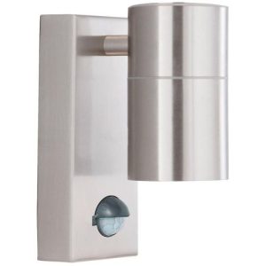 SEARCHLIGHT METRO LED OUTDOOR WALL LIGHT W SENSOR -STAINLESS STEEL, IP44