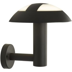 SEARCHLIGHT MUSHROOM LED OUTDOOR LIGHT -GREY METAL & OPAL DIFFUSER,IP44