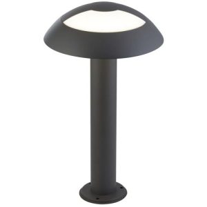 SEARCHLIGHT MUSHROOM LED OUTDOOR POST - DARK GREY & OPAL DIFFUSER, IP44