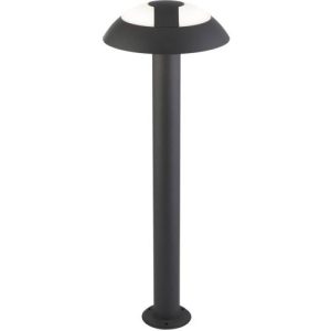 SEARCHLIGHT MUSHROOM LED OUTDOOR POST - DARK GREY & OPAL DIFFUSER, IP44