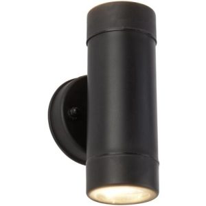 SEARCHLIGHT COASTAL OUTDOOR LED 2LT WALL LIGHT -BLACK POLYPROPYLENE,IP44