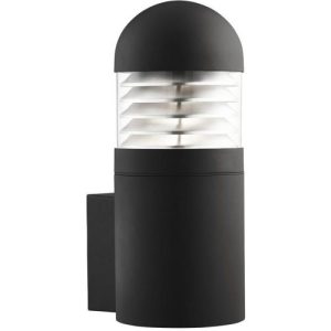 SEARCHLIGHT BRONX OUTDOOR WALL LIGHT - BLACK WITH POLYCARBONATE DIFFUSER