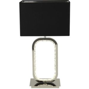 SEARCHLIGHT AURA TABLE LAMP LED BASE - CHROME WITH CRYSTAL GLASS