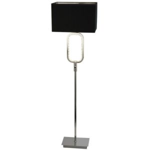 SEARCHLIGHT AURA FLOOR LAMP LED BASE -CHROME WITH CRYSTAL GLASS
