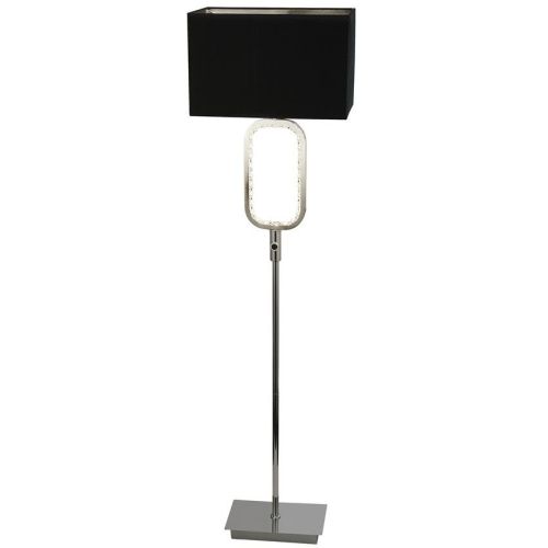 SEARCHLIGHT AURA FLOOR LAMP LED BASE -CHROME WITH CRYSTAL GLASS