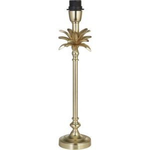 SEARCHLIGHT BASE ONLY - PALM TABLE LAMP - SATIN BRASS METAL