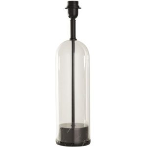 SEARCHLIGHT BASE ONLY - OXFORD TABLE LAMP, BLACK METAL, MARBLE AND GLASS