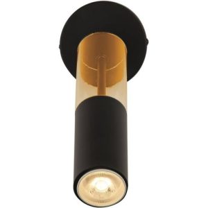 SEARCHLIGHT MERRYGOLD WALL LIGHT - BLACK METAL & AMBER ACRYLIC
